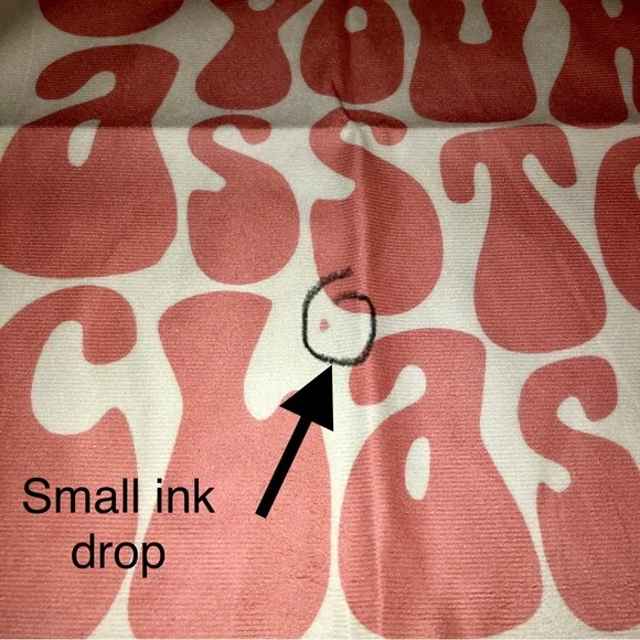 “Take your ass to class" vintage font pillow cover - 18"x18" zip closure -NEW - Picture 5 of 8